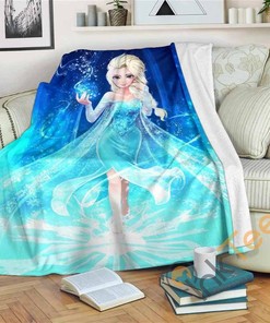 Elsa Frozen 2019 Sherpa Fleece Blanket Gifts for Family, for Couple