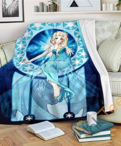 Elsa Frozen Sherpa Fleece Blanket Gifts for Family, for Couple