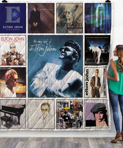 Elton John Albums Quilt Blanket #11