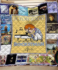 Elton John Quilt Blanket #33