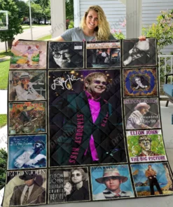 Elton John Quilt Blanket #22