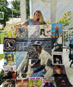 Elton John Quilt Blanket #30