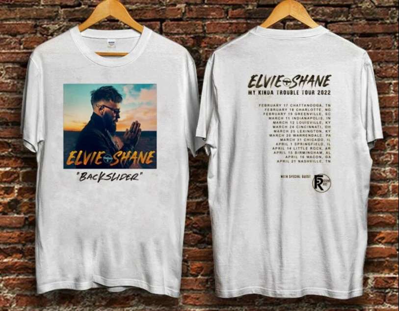 Elvie Shane My Kinda Trouble Tour For 2022 T-Shirt