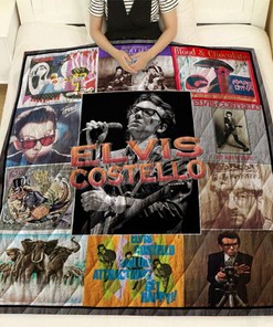 Elvis Costel Album Quilt Blanket Bedding Set for Home Décor