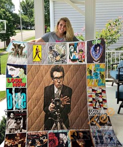 Elvis Costello Quilt Blanket Bedding Set