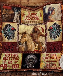 Embrace Your Culture with Proud Native American Quilt And Pillowcase Set