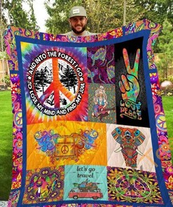 Embrace the Adventure in Your Home: Personalized 'Into The Forest Quilt Blanket Bedding Set