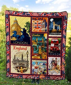 England Flag Quilt Blanket Bedding Set