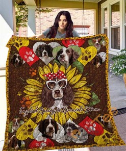 English Springer Spaniel 14 Quilt Blanket Bedding Set