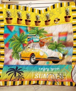 Enjoy Summer Quilt Blanket Bedding Set