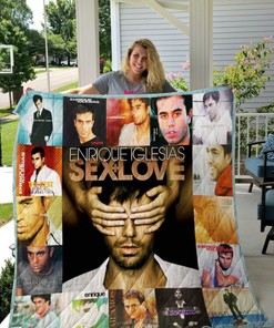 Enrique Iglesias Albums For Fans Collection Quilt Blanket Bedding Set