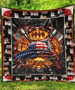 Equipment Firefighter Quilt Blanket Bedding Set
