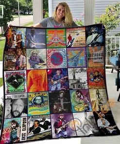 Eric Clapton Quilt Blanket Bedding Set With Pilliwcase Option Ver3