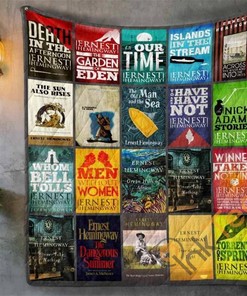 Ernest Hemingway Quilt Blanket Bedding Set