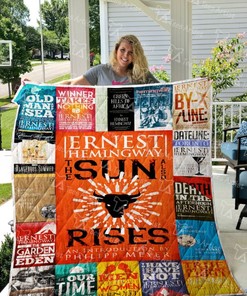 Ernest Hemingway Quilt Blanket Bedding Set for Home Décor