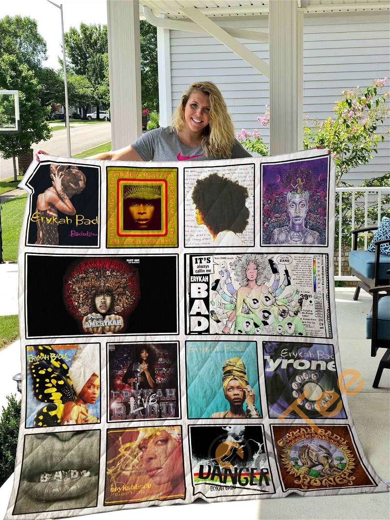 Erykah Badu Quilt Blanket Bedding Set Gifts For Fans