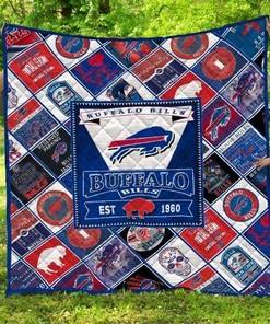 Est 10 Buffalo Bills Quilt Blanket Bedding Set