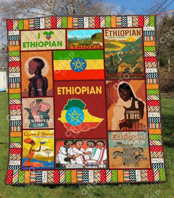 Ethiopia LI2807A TBG Quilt Blanket Bedding Set