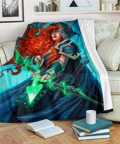Eva Widermann Hearthstone Sherpa Fleece Blanket Gifts for Family, for Couple