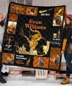 Evan Williams All I Need Is Whisky Gift Idea Quilt