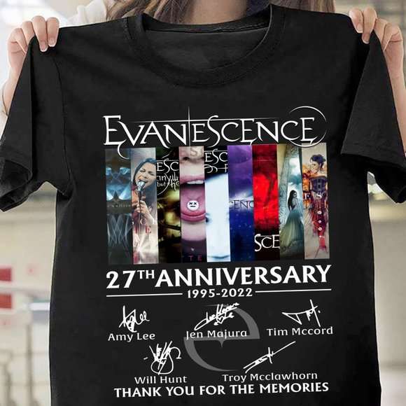 Evanescence Band 27Th Anniversary T-Shirt