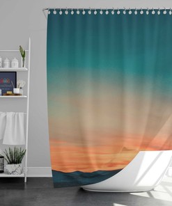 Evening Sunset Shower Curtain House Warming Gift