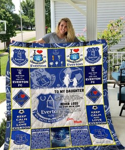 Eveton F.C To My Daughter Mom Quilt Blanket Bedding Set