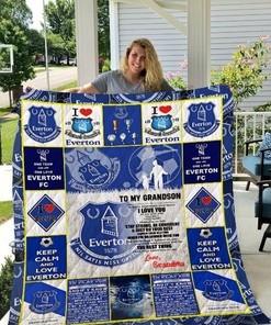 Eveton F.C To My Grandson Grandmom Quilt Blanket Bedding Set