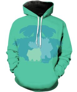 Evolution Of Bulbasaur Green Pokemon Green Hoodie 3D