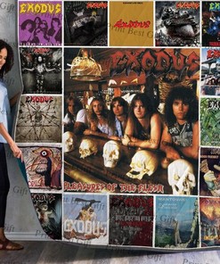 Exodus Albums Co Poster Collection Quilt Blanket