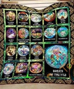 Explore the World of Zelda with Personalized All Games Quilt Blanket Bedding Set