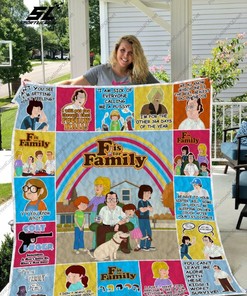 F Is For Family Collection Quilt Blanket Bedding Set