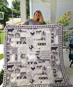 FFA Goat Quilt Blanket Bedding Set for Home Décor