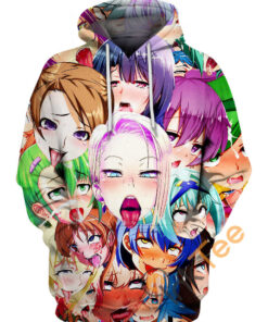 Facial Expression Ahegao Hoodie 3D
