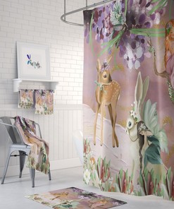 Fairy Garden Shower Curtain, Bathroom Decor