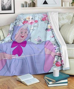 Fairy Godmother Disney Sherpa Blanket Fleece Blanket Funny Gifts