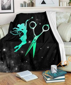 Fairy Hairstylist Sherpa Fleece Blanket Gifts for Family, for Couple
