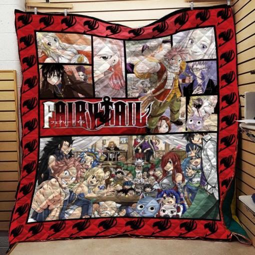 Fairy Tail Anime Manga Quilt Blanket Bedding Set