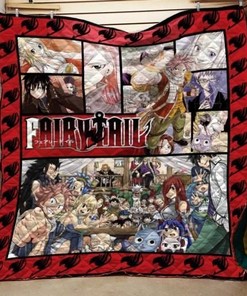 Fairy Tail Anime Quilt Blanket Bedding Set for Home Décor