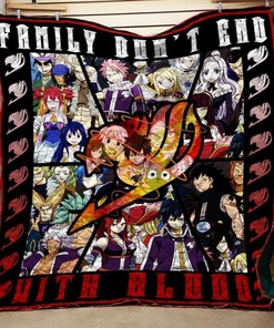 Fairy Tail Family Quilt Blanket Bedding Set For Fans Anime