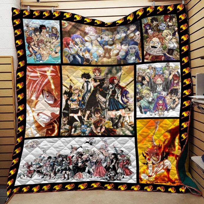 Fairy Tail Quilt Blanket Bedding Set For Fans Amine