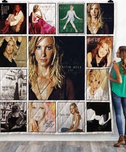 Faith Hill Albums Combined Cry Quilt Blanket Bedding Set