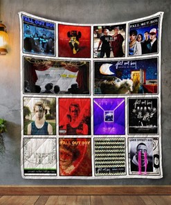 Fall Out Boy Band Album Quilt Blanket Bedding Set