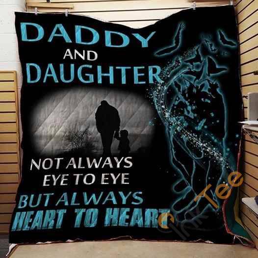 Family Daddy And Daughter Quilt Blanket Bedding Set