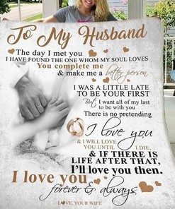 Family To My Husband I Love You Personalized Quilt Blanket Bedding Set