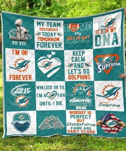 Fan Miami Dolphins Amazing Fan Gift Idea Quilt