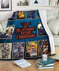 Fan The Nightmare Before Christmas Fleece Sherpa Fleece Blanket Gifts for Family, for Couple