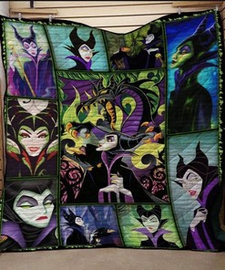 Fanart Maleficent Quilt Blanket Bedding Set for Home Décor