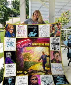 Elton John Quilt Blanket #26