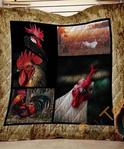 Farmer Chicken Style Quilt Blanket Bedding Set